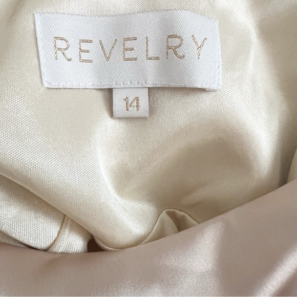 Revelry Maxine Champagne Formal Dress Size 14 - Picture 15 of 15